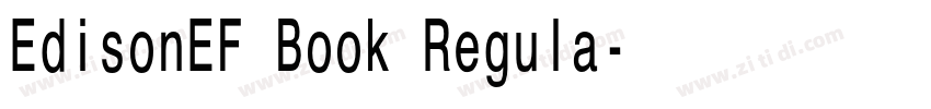 EdisonEF Book Regula字体转换